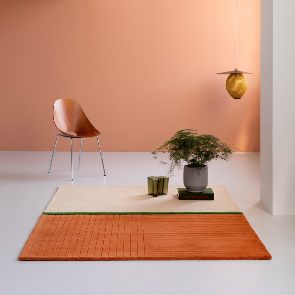 Decor Rhythm 098003 Rugs by Brink and Campman in Tangerine